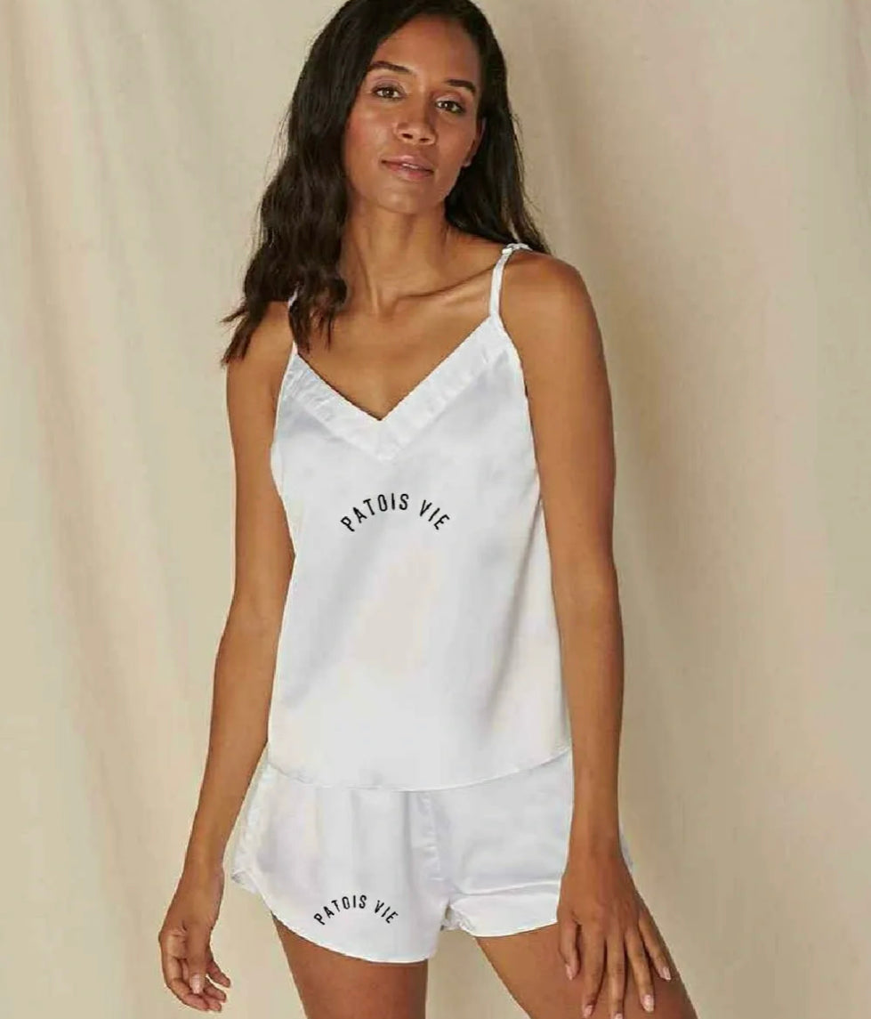 Womens Satin Cami Shorts PJ's