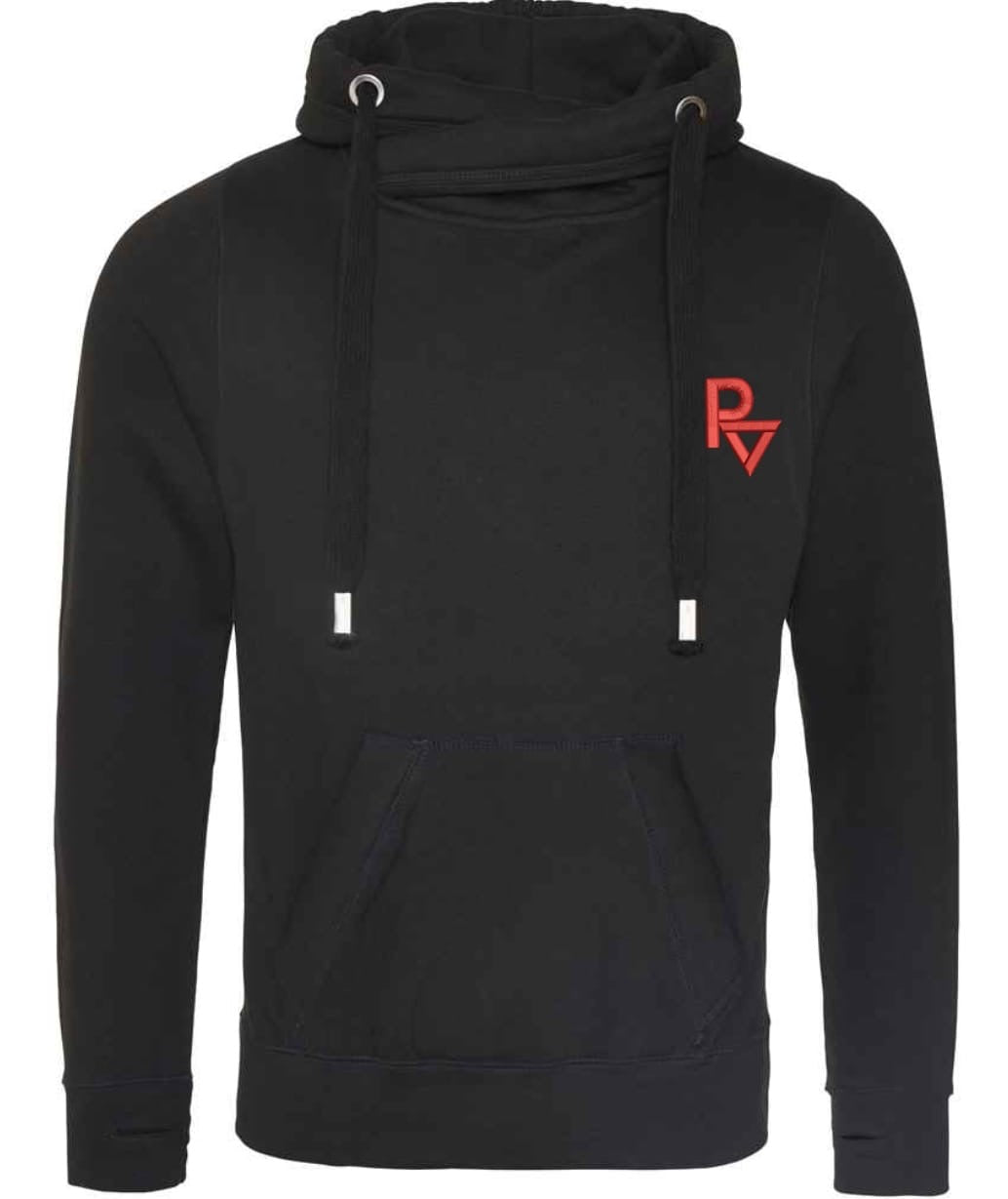 Mens Cross Neck Hoodie