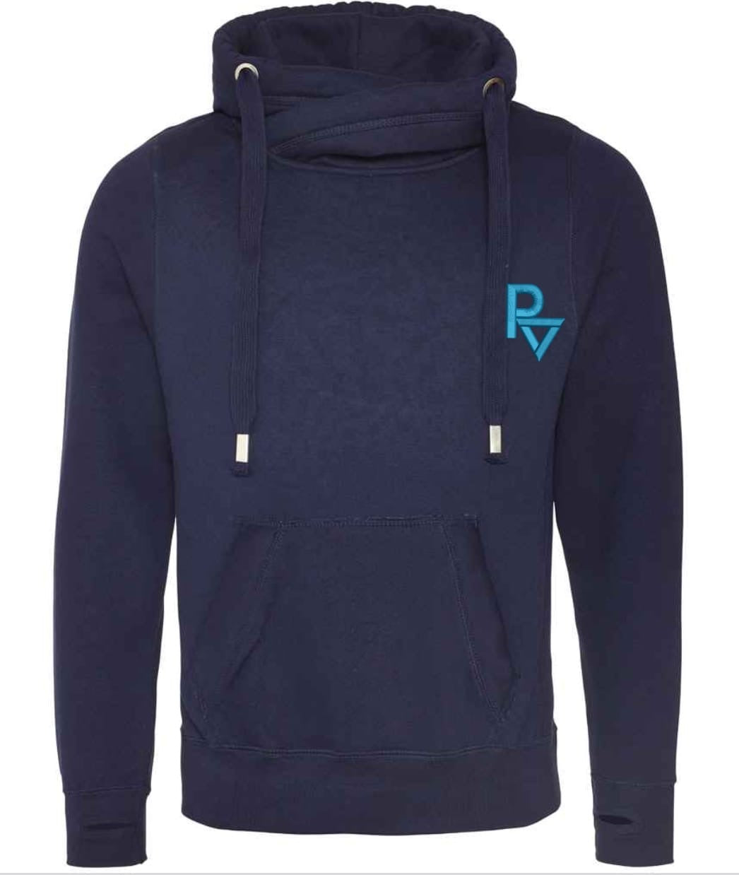 Mens Cross Neck Hoodie