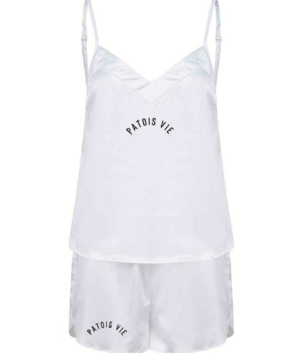 Satin Cami Spaghetti Strap Shorts Sleepwear Set – Jolie Vaughan