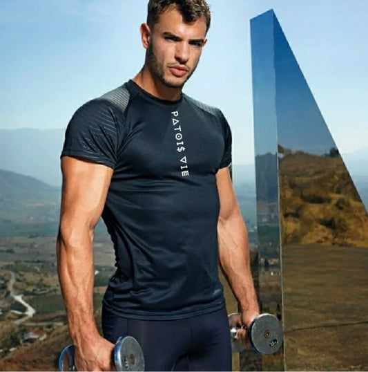 Mens Embossed Sleeve Tee