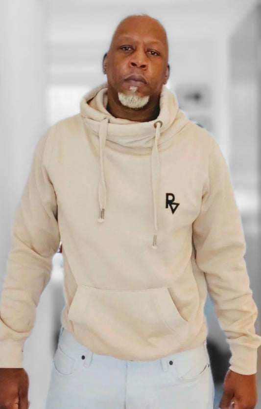 Mens Cross Neck Hoodie